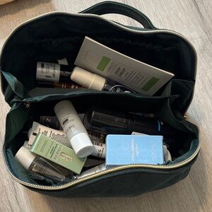 Ulta Beauty Green Bag and skin care / hair beauty bundle